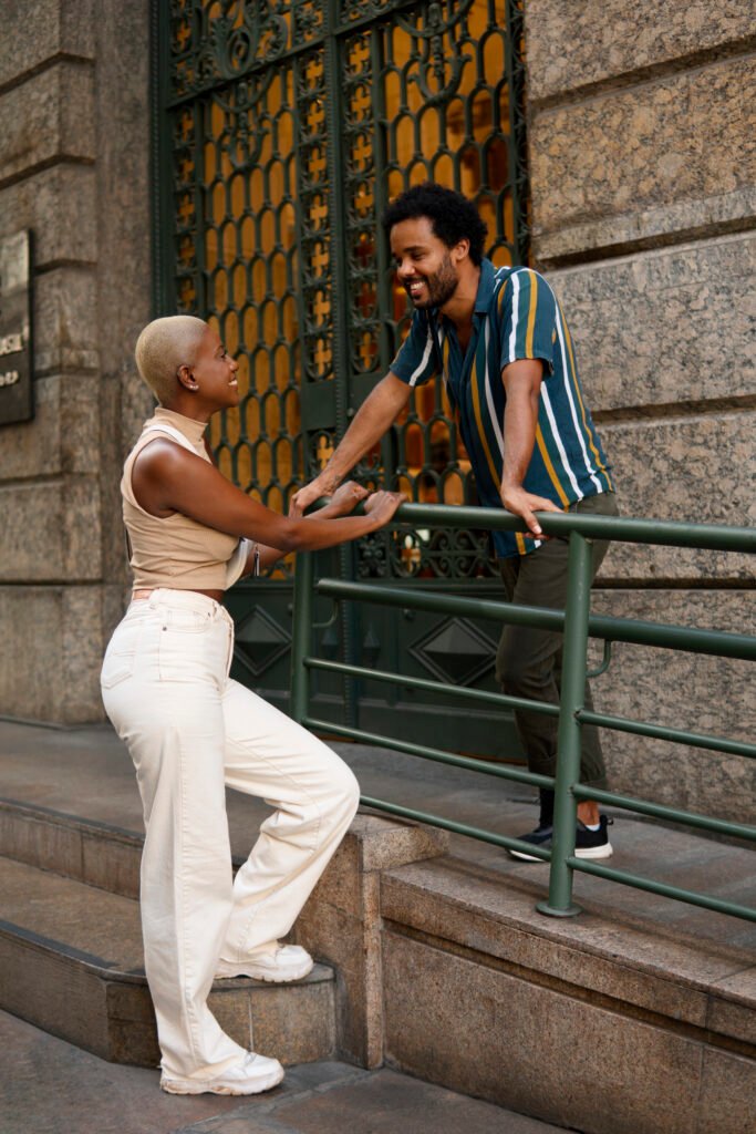 Home Side View Couple Spending Time Outdoors 683x1024